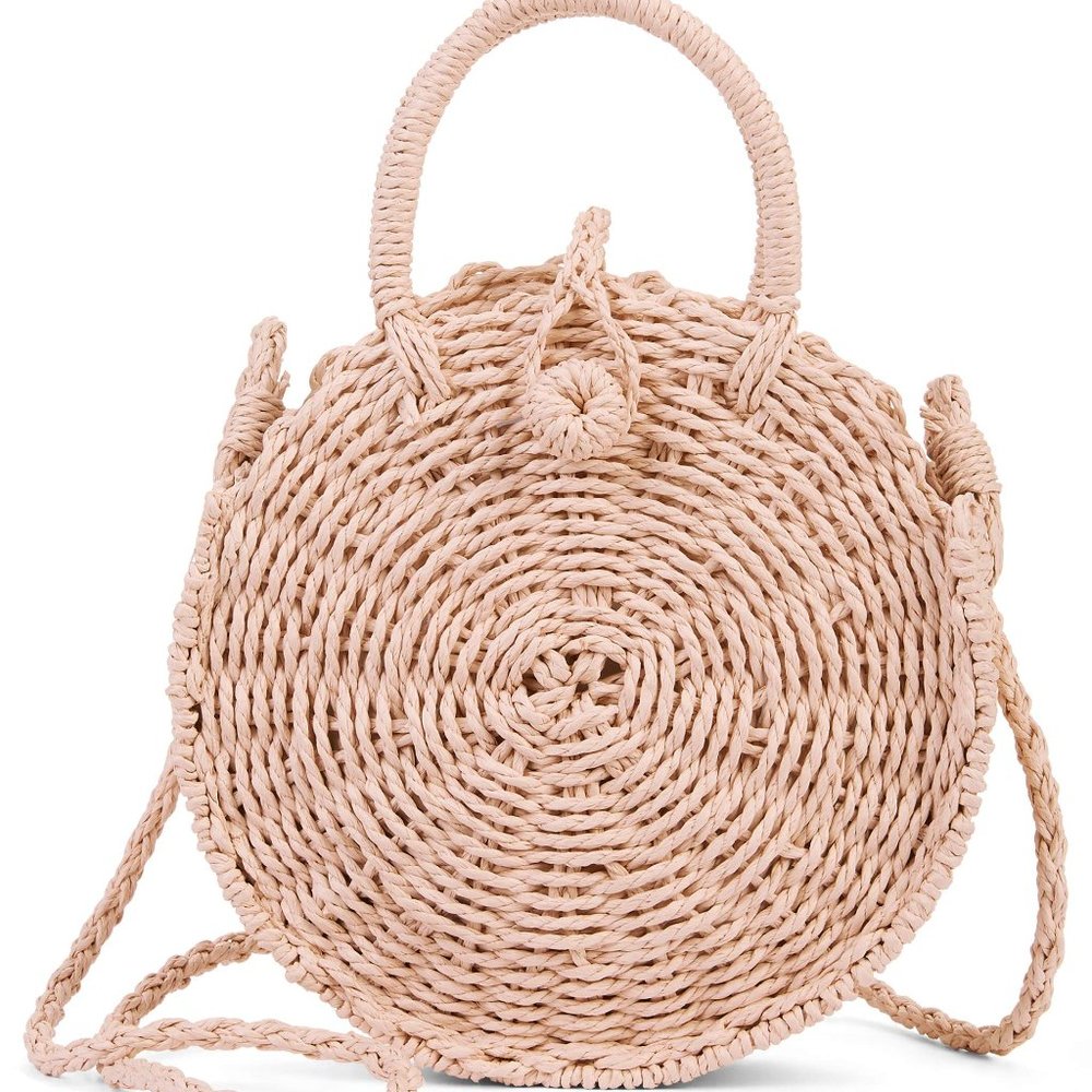 NWT straw beach bag